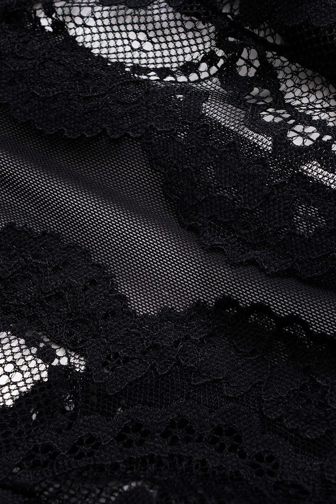 Sheer Lace Backless Slip Lingerie Bodysuit sold by Micas product image thumbnail 4