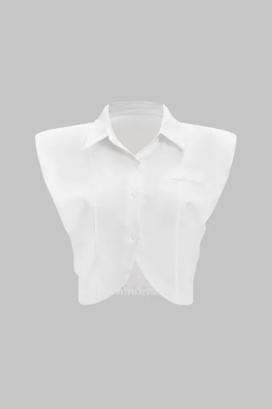 Knap skulderpuder kortærmet shirt sold by Micas