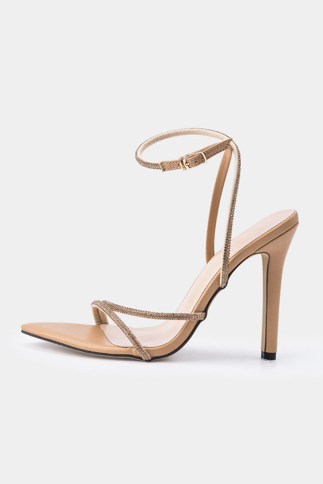 Rhinestone-bindingspidsede hæle sold by Micas product image thumbnail 2