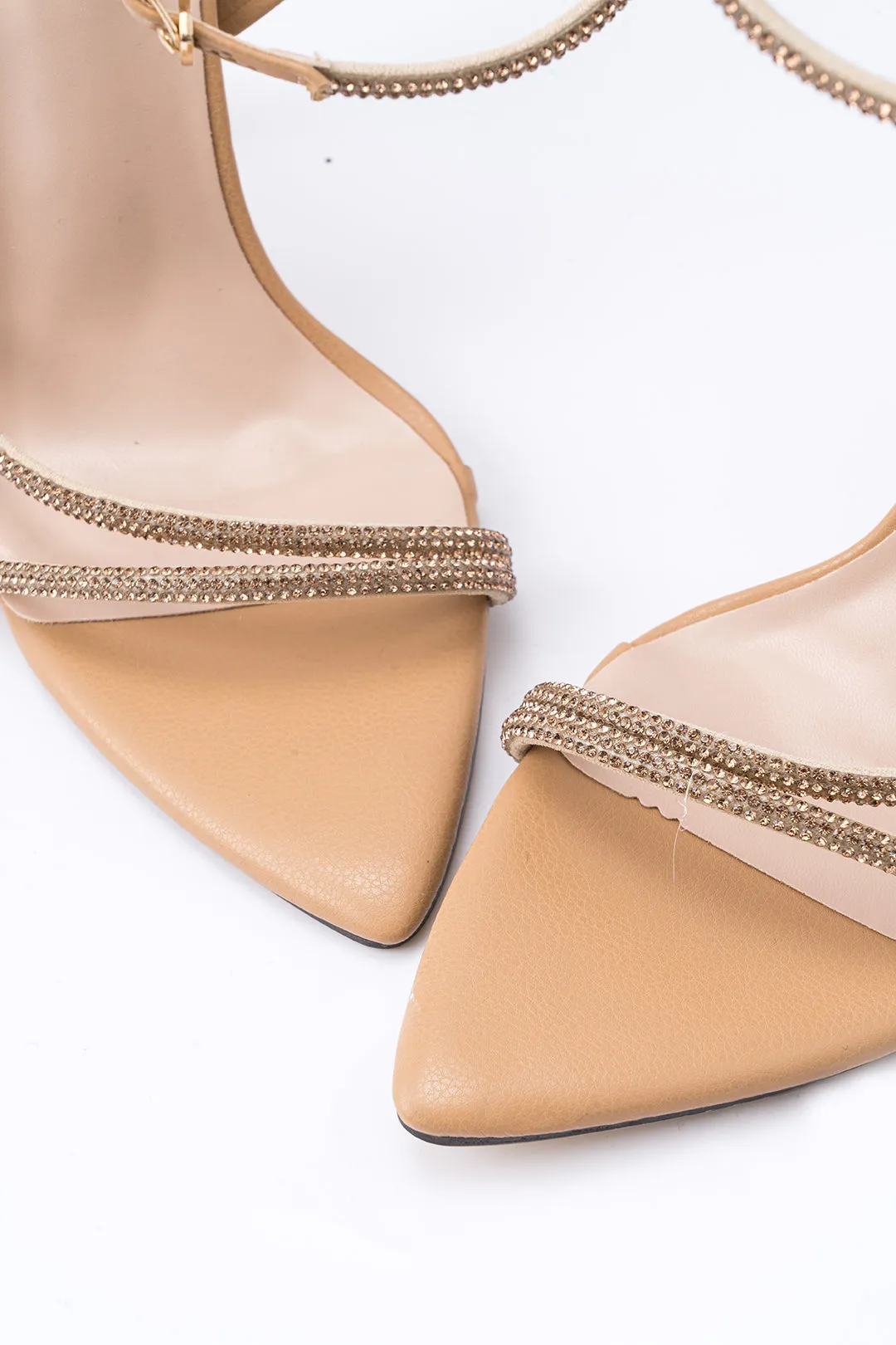 Rhinestone-bindingspidsede hæle sold by Micas product image thumbnail 3