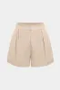 Linned asymmetrisk top og shorts sætter sold by Micas