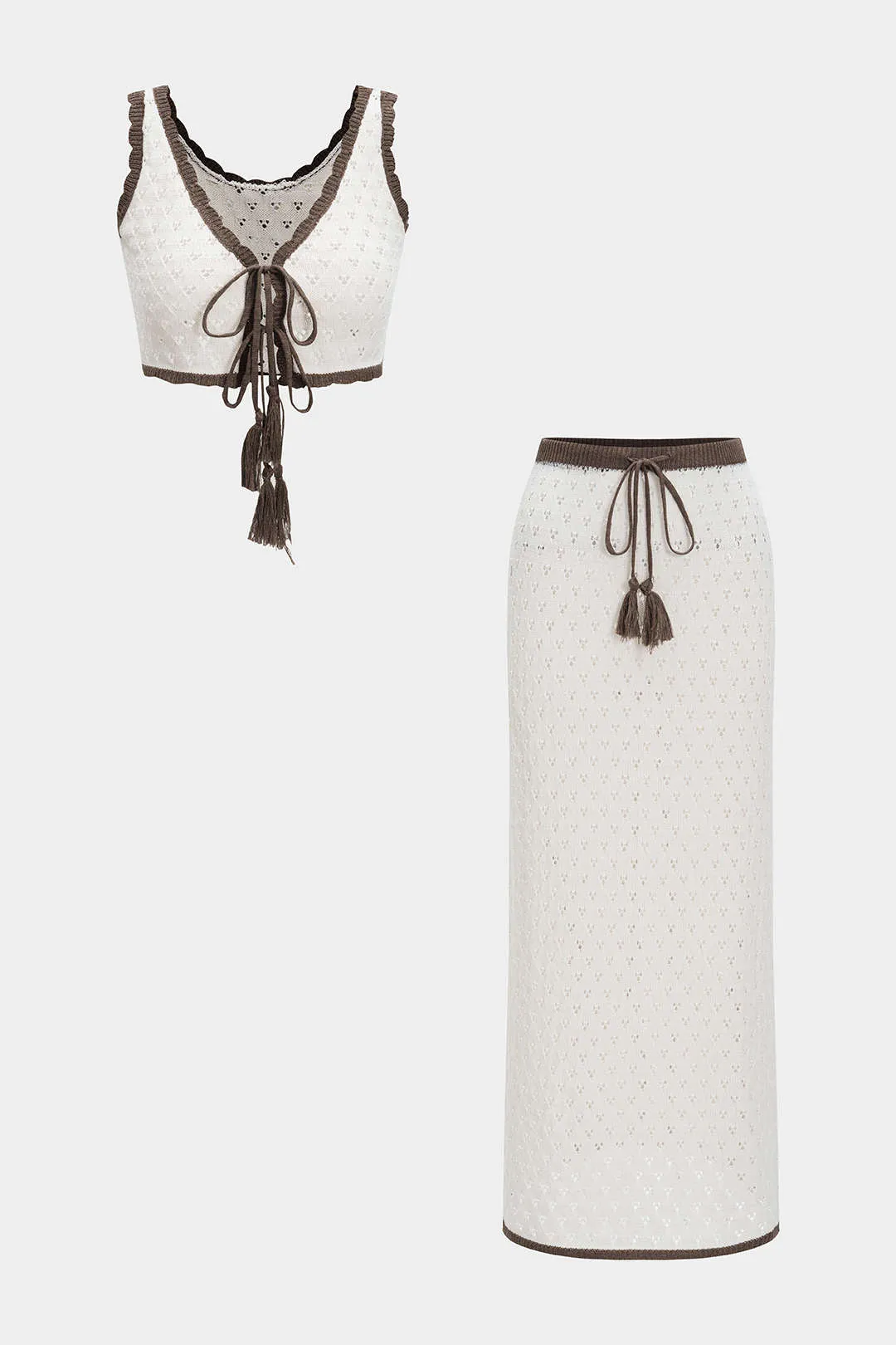 Hul ud stroppet top og nederdel sæt sold by Micas product image thumbnail 2