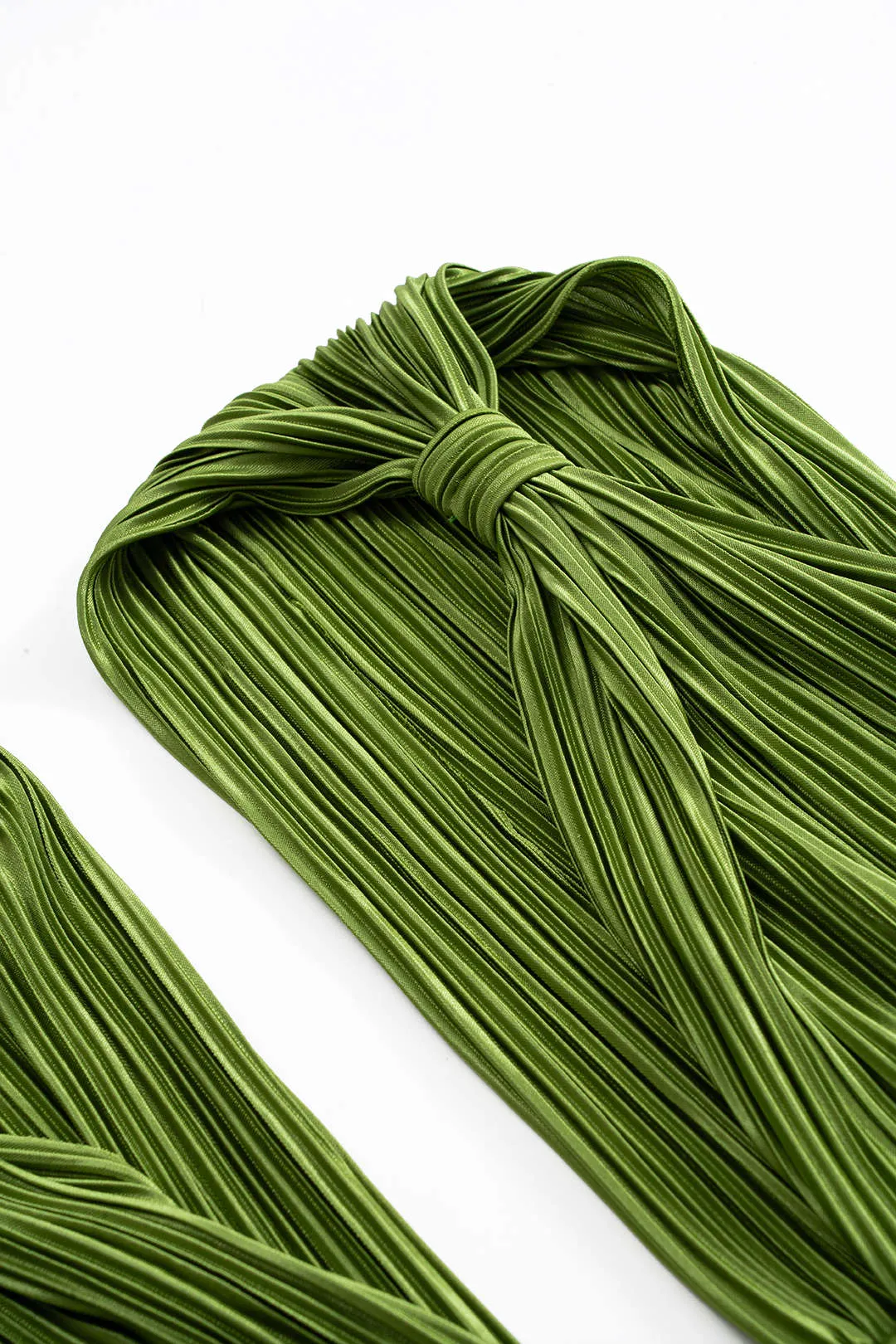 Plus størrelse metallisk plisseret ærmeløs maxi kjole sold by Micas product image thumbnail 4