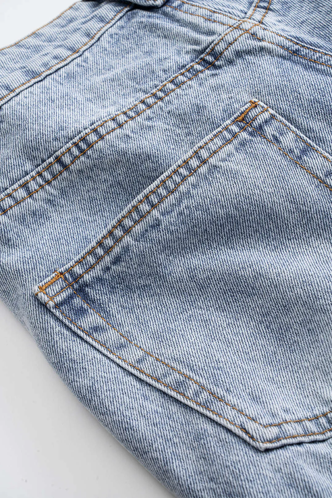 Denim høj talje brede benbukser sold by Micas product image thumbnail 5