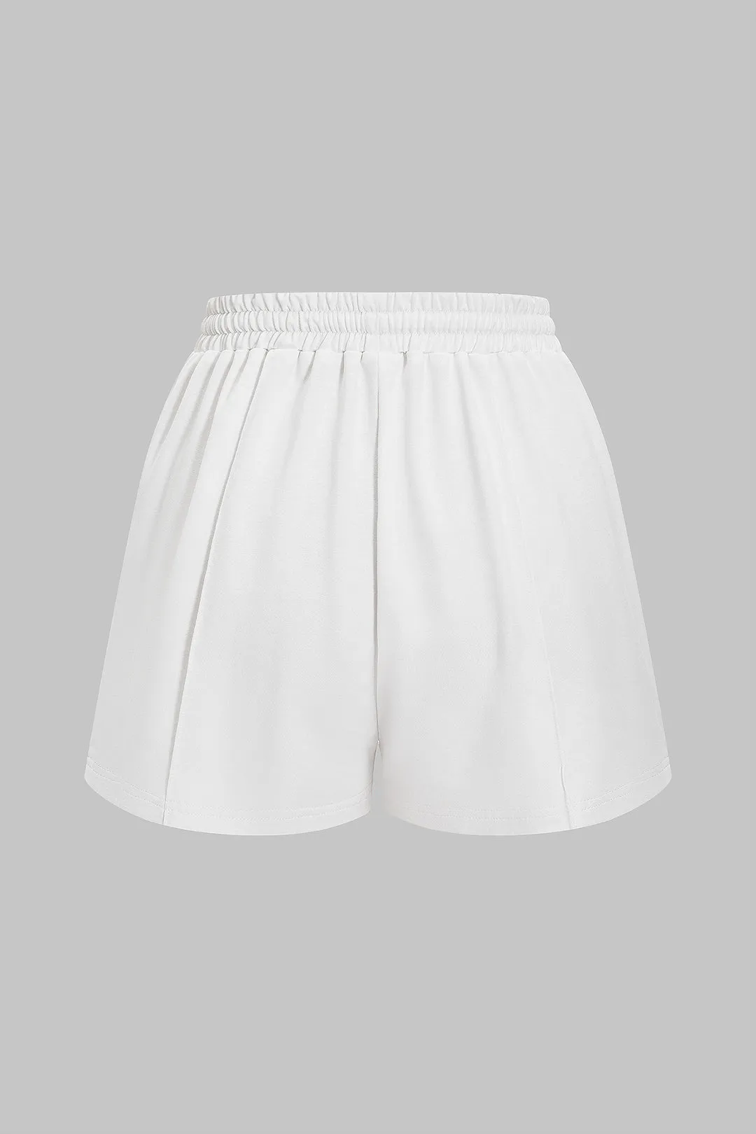 Letter Print T-shirt And Drawstring Shorts Set sold by Micas product image thumbnail 5