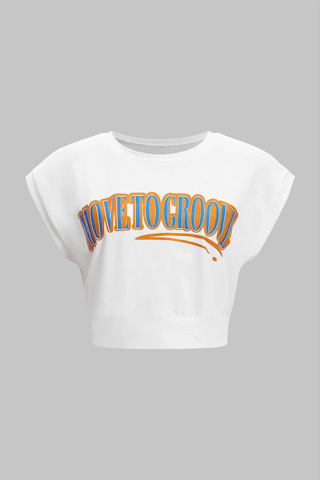 Letter Print T-shirt And Drawstring Shorts Set sold by Micas product image thumbnail 2