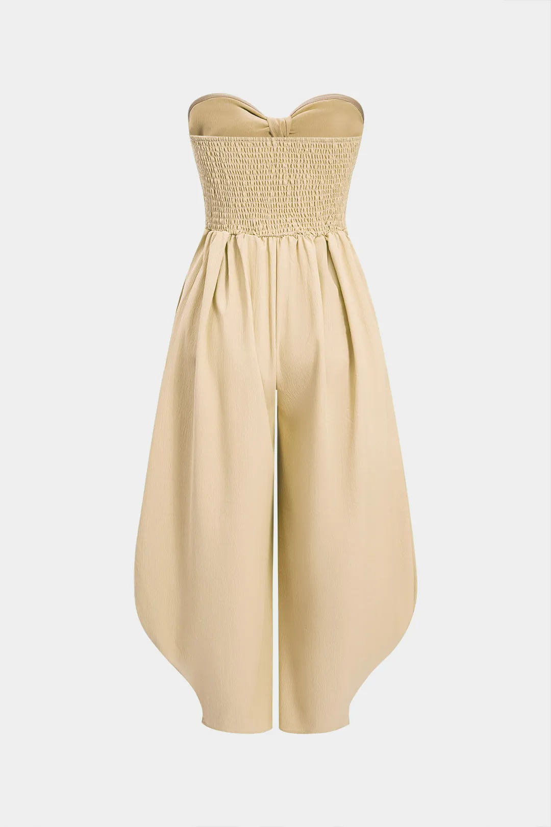 Stropløs sammenbinding Ruched ærmeløs jumpsuit sold by Micas product image thumbnail 2