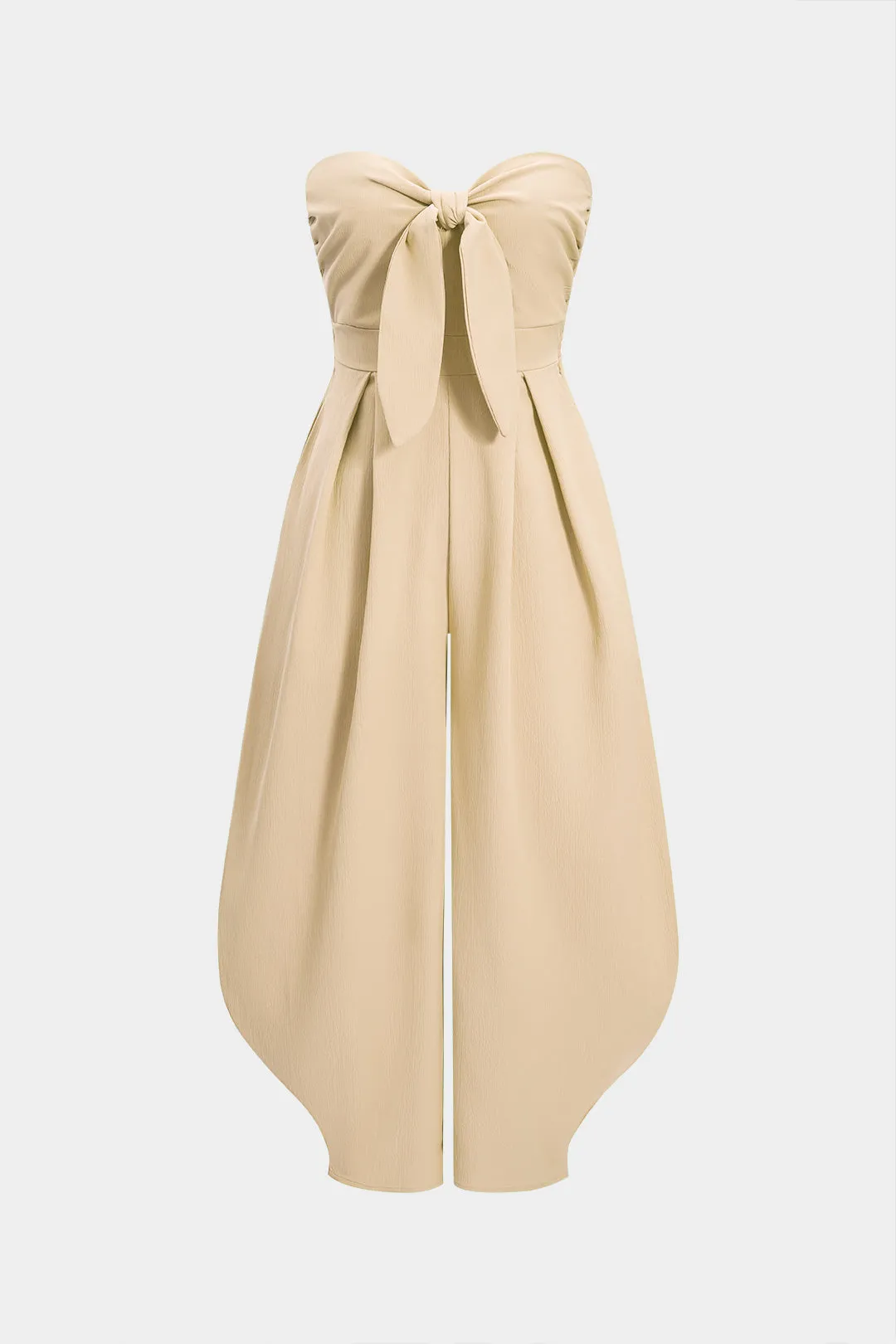 Stropløs sammenbinding Ruched ærmeløs jumpsuit sold by Micas