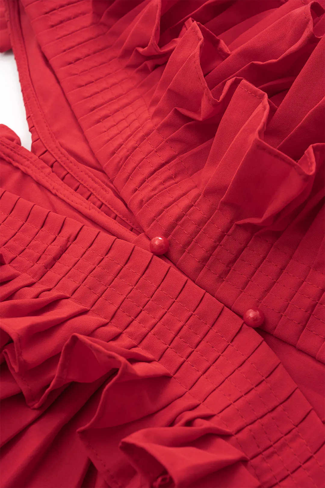 V-hals ruffle ruched tank top sold by Micas product image thumbnail 3