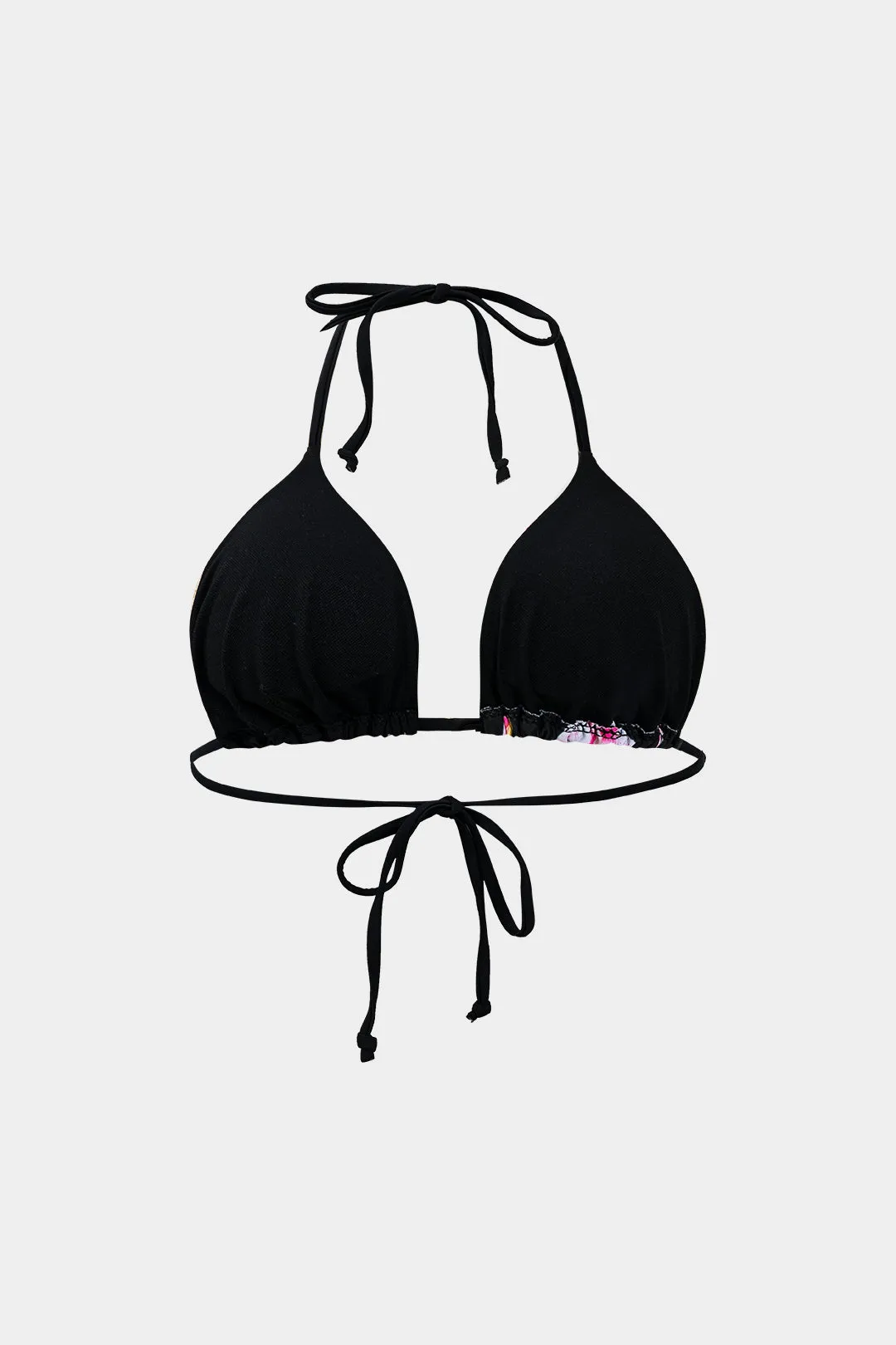 Plus Size Floral Print Tie-Up Three-Pieces Bikini Set sold by Micas product image thumbnail 4