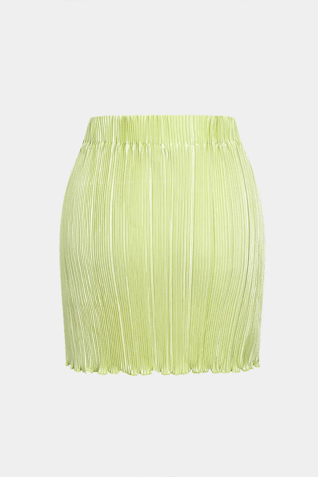 V-hals plisset kortærmet tank top og spalte nederdel sæt sold by Micas product image thumbnail 5