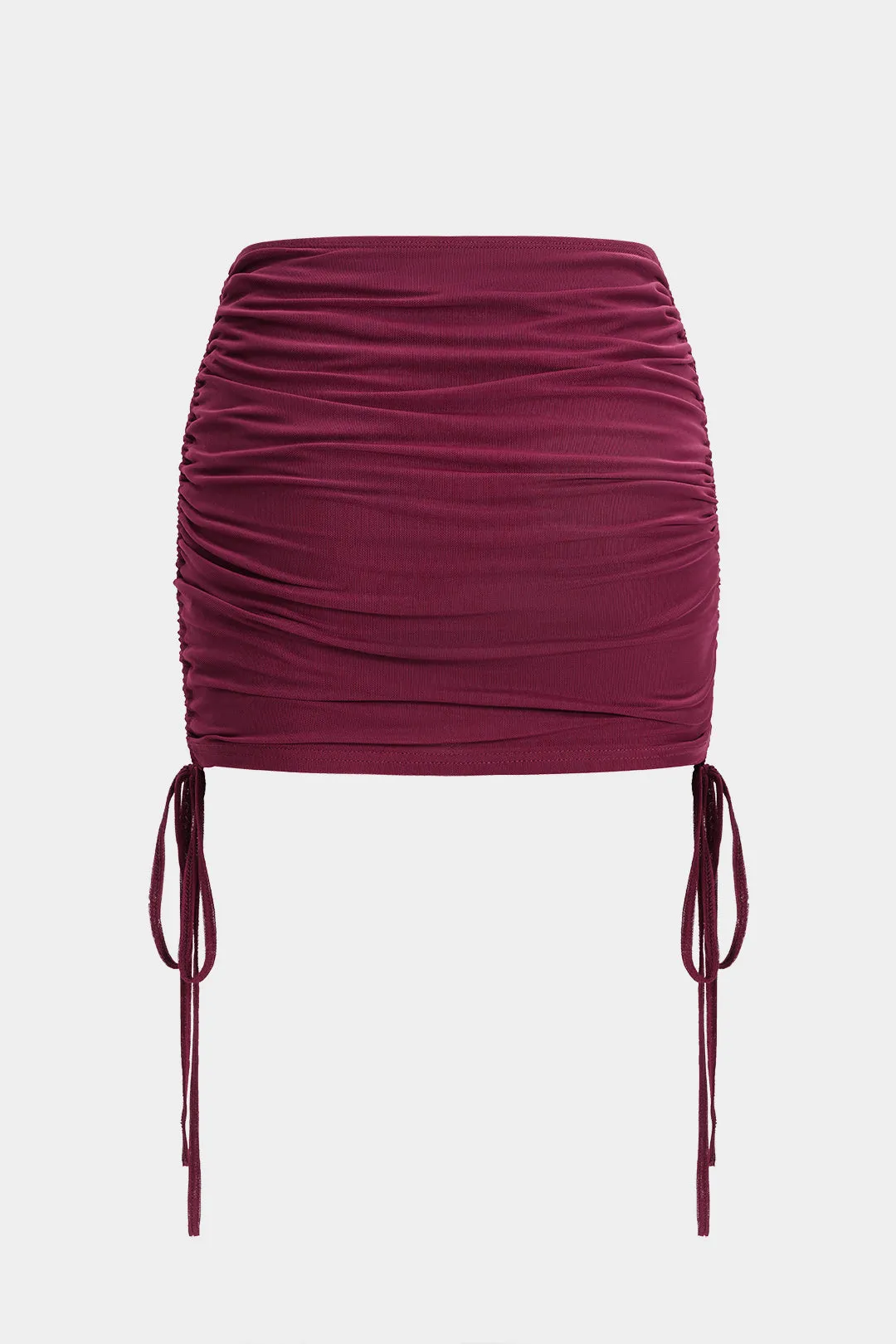 Mesh-sammenbinding Ruched tre-stykker nederdel sæt sold by Micas product image thumbnail 5