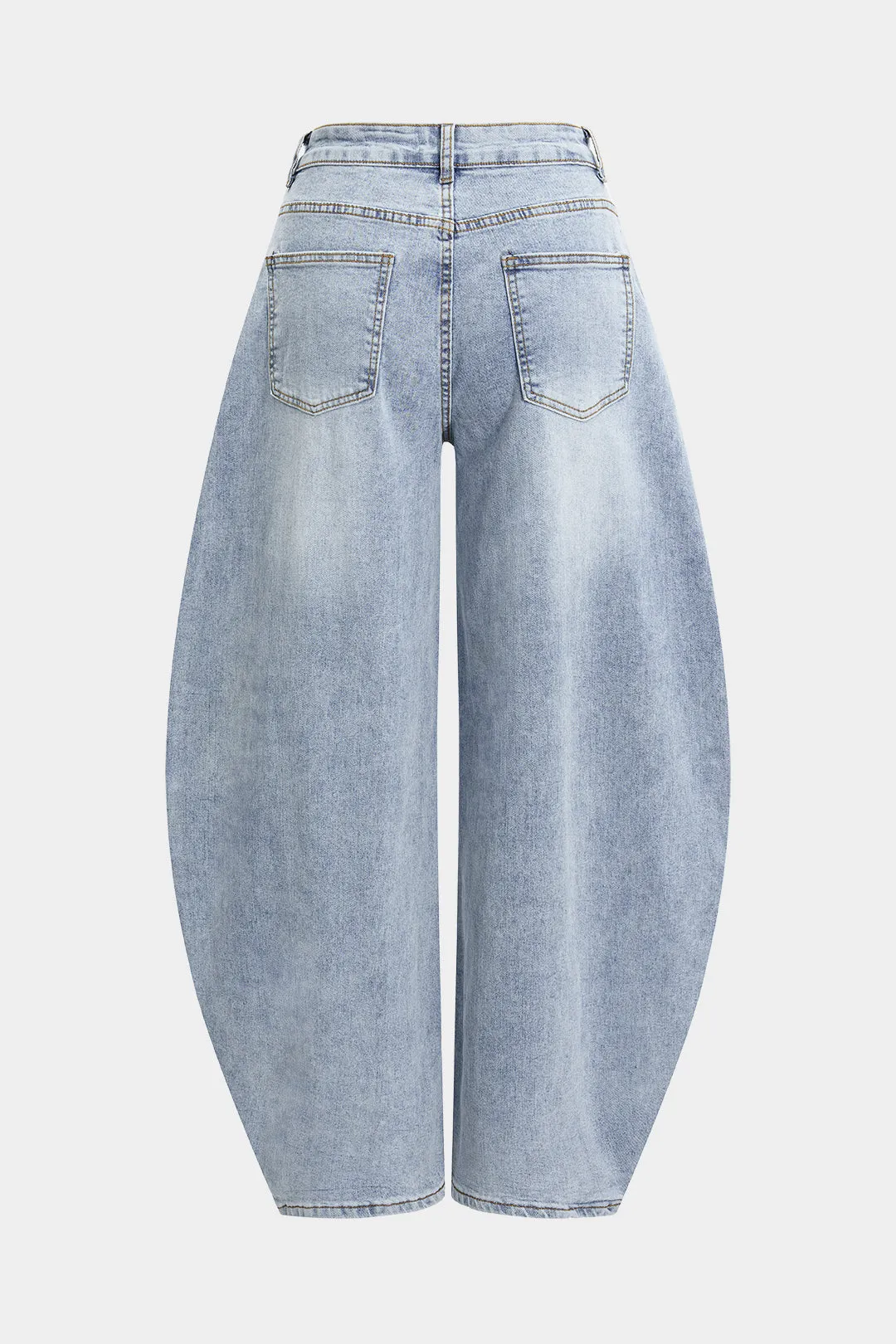 Denim brede ben tønde jeans sold by Micas product image thumbnail 2