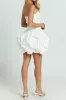Strapless Sleeveless Ruched Tube Mini Dress sold by Micas