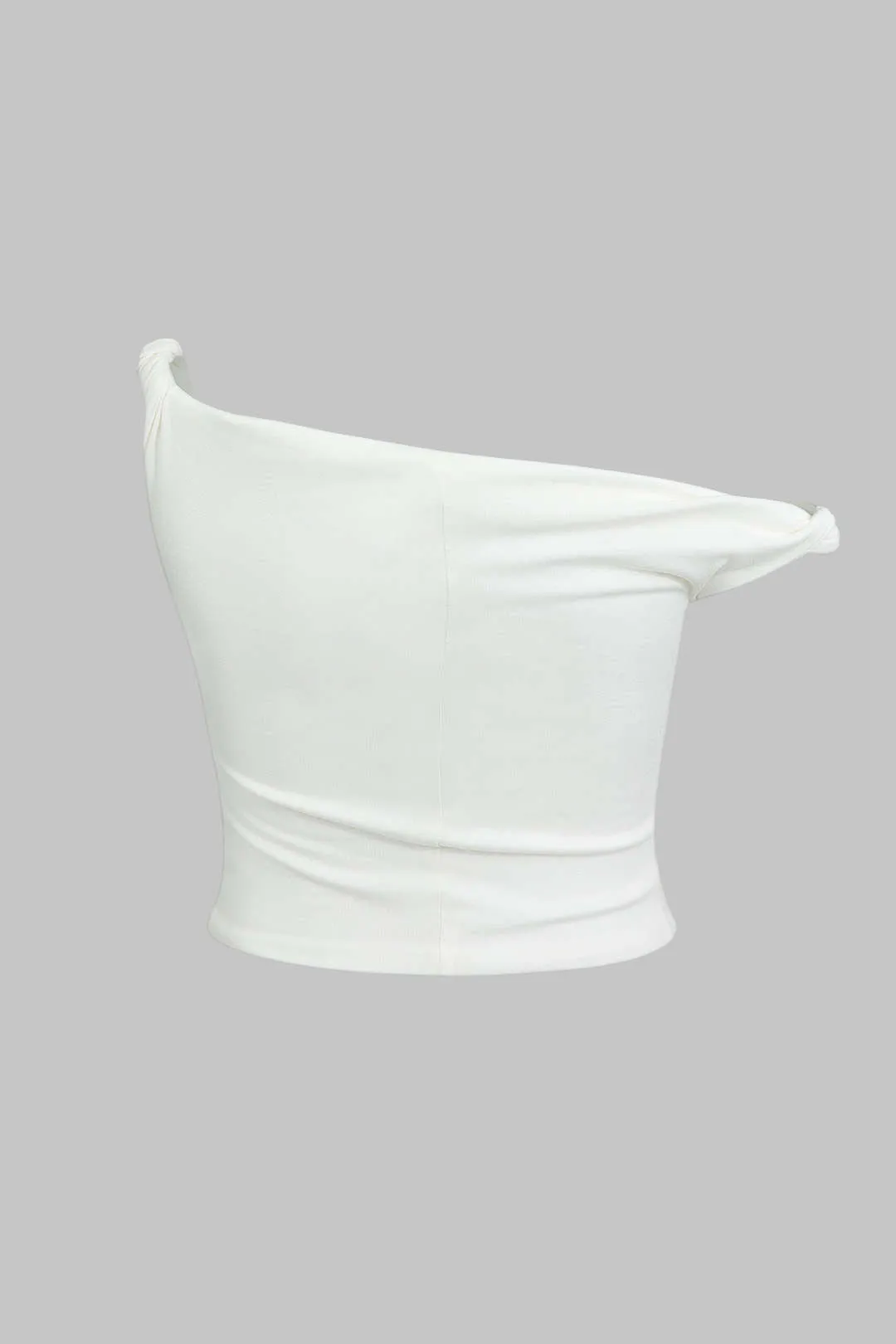 Plus størrelse asymmetrisk twist knude t-shirt sold by Micas product image thumbnail 2