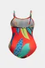 Plus størrelse blomster palme blade blade print wrap bikini sæt sold by Micas