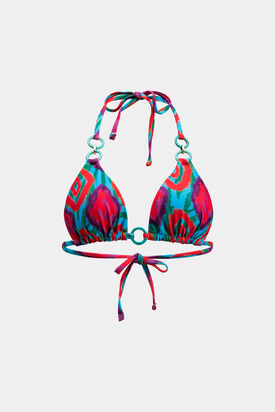 Tie-up akvarelprint bikini sæt sold by Micas product image thumbnail 3