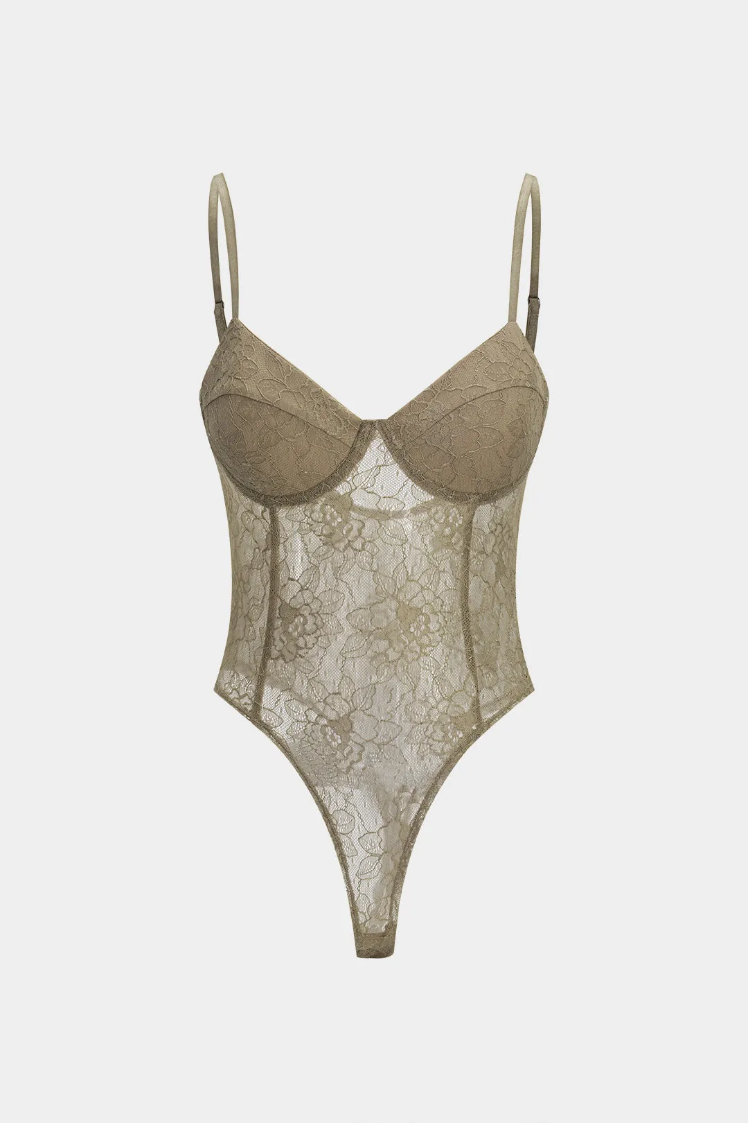 Blonder rygfri ærmeløs bustier bodysuit sold by Micas