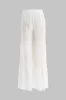 Chiffon Tie Front Top og High Waist Bukser sold by Micas