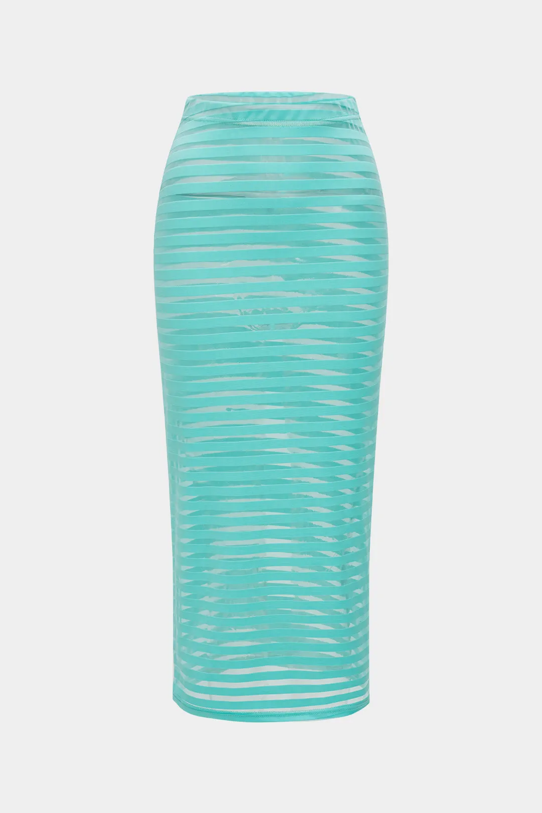 Striber mesh lynlås bodysuit og nederdel sæt sold by Micas product image thumbnail 5