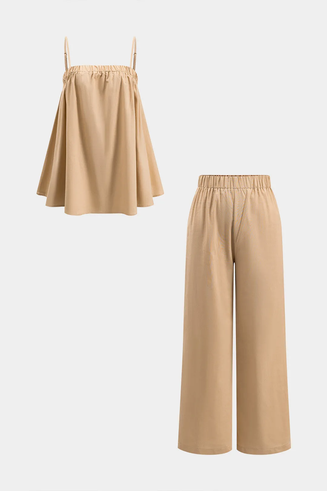 Slip top og brede benbukser sæt sold by Micas