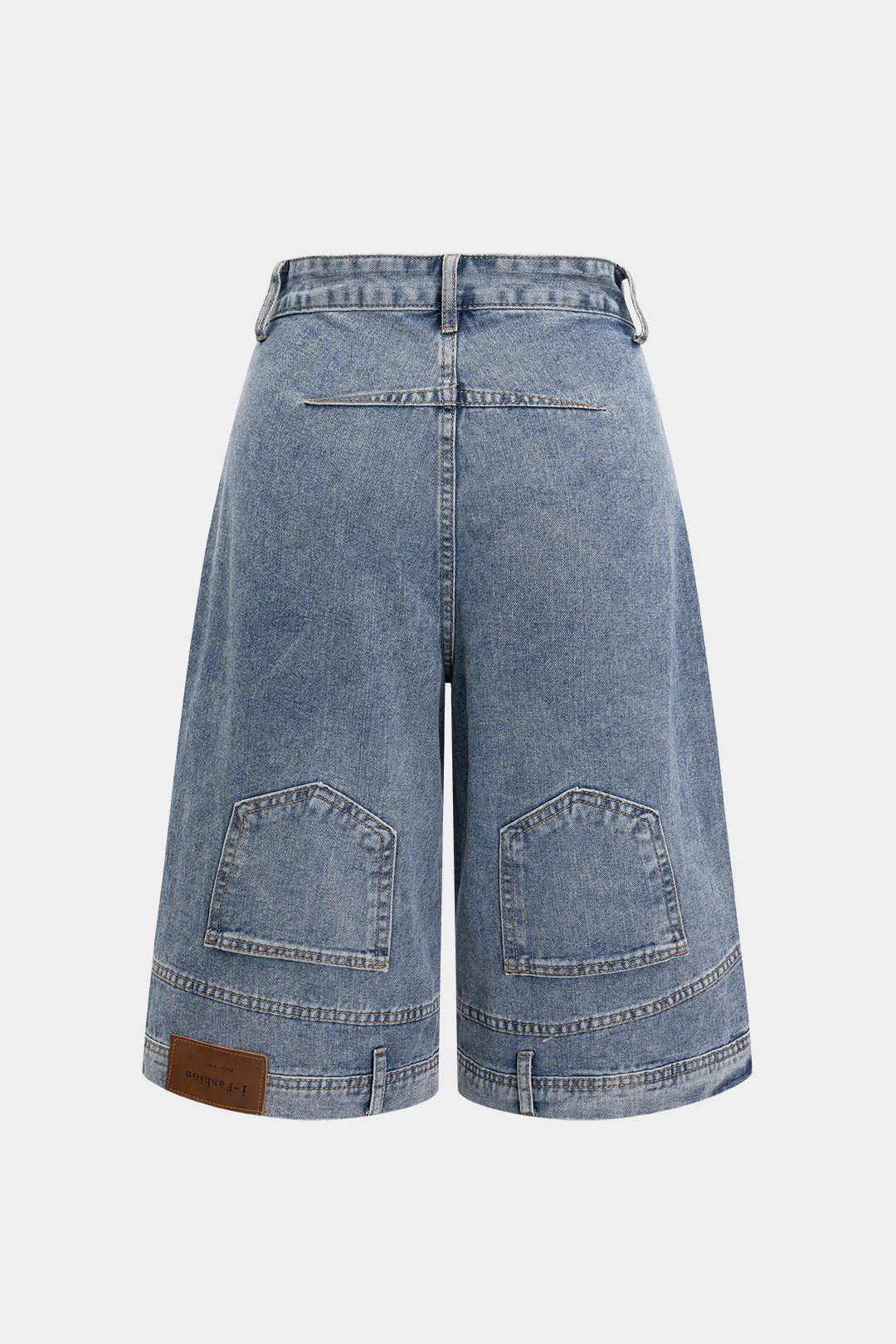 Denim lige ben midt shorts sold by Micas product image thumbnail 2