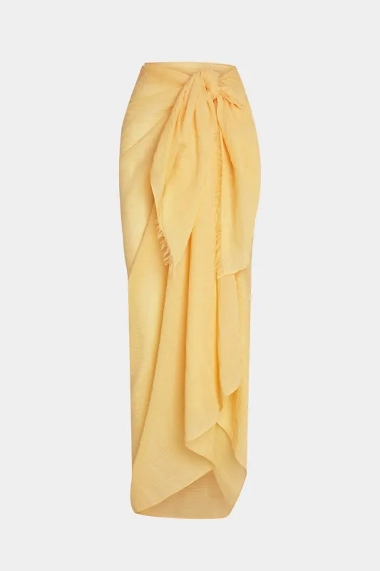 Ruched Tie Front Nederdel sold by Micas