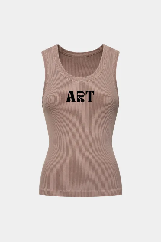 Brevprint tank top sold by Micas