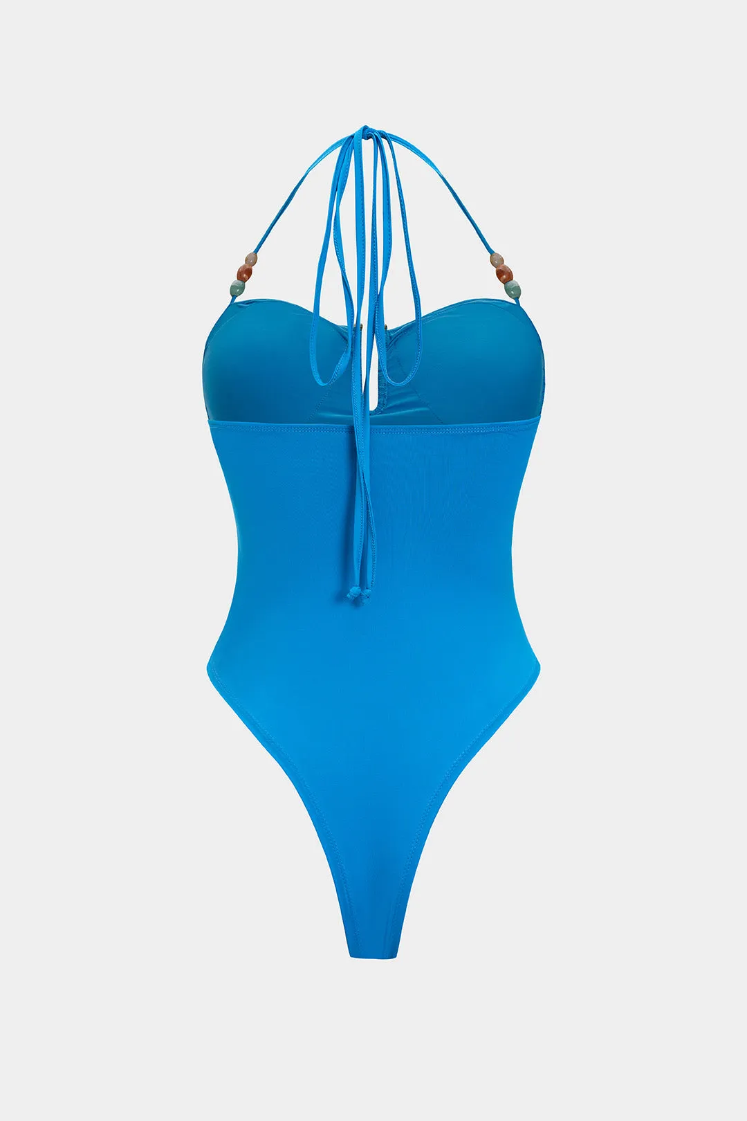 Beaded Ruched Sleeveless Bodysuit sold by Micas product image thumbnail 2