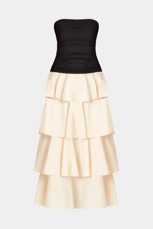 Ruffle Strapless Sleeveless Maxi Dress sold by Micas