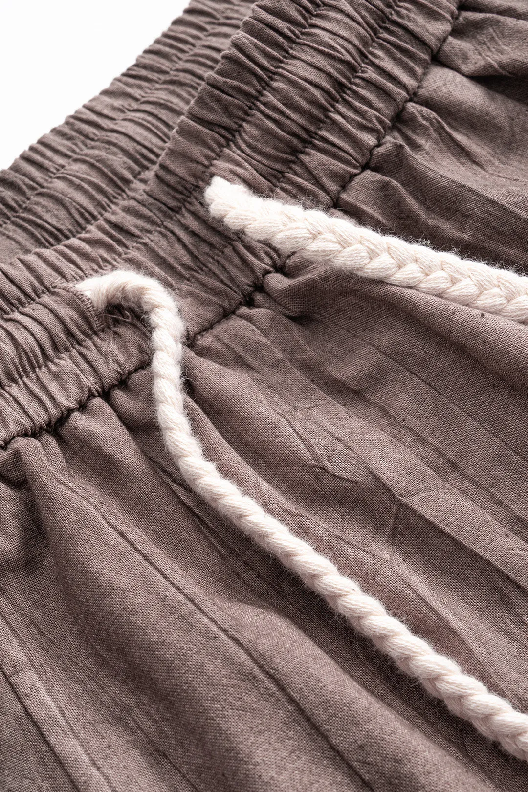 Tegn med høj talje linned tønde bukser sold by Micas product image thumbnail 3