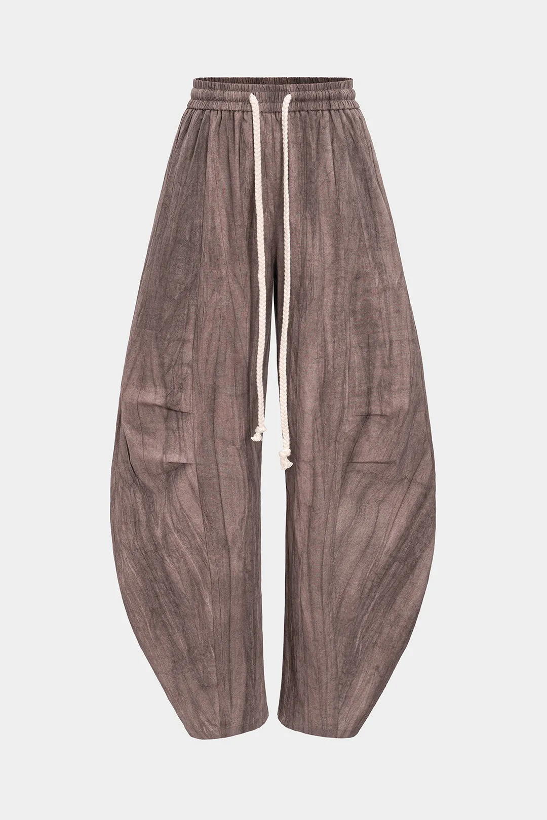 Tegn med høj talje linned tønde bukser sold by Micas