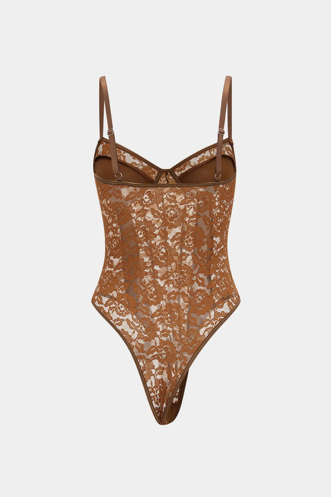 Bustier Lace Patchwork Sleeveless Bodysuit sold by Micas product image thumbnail 2