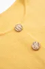 Knit Metallic Button Tank Top sold by Micas
