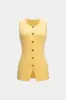 Knit Metallic Button Tank Top sold by Micas