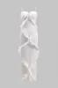 Ruffle Patchwork Bustier Side Slit Slip Maxi Dress sold by Micas