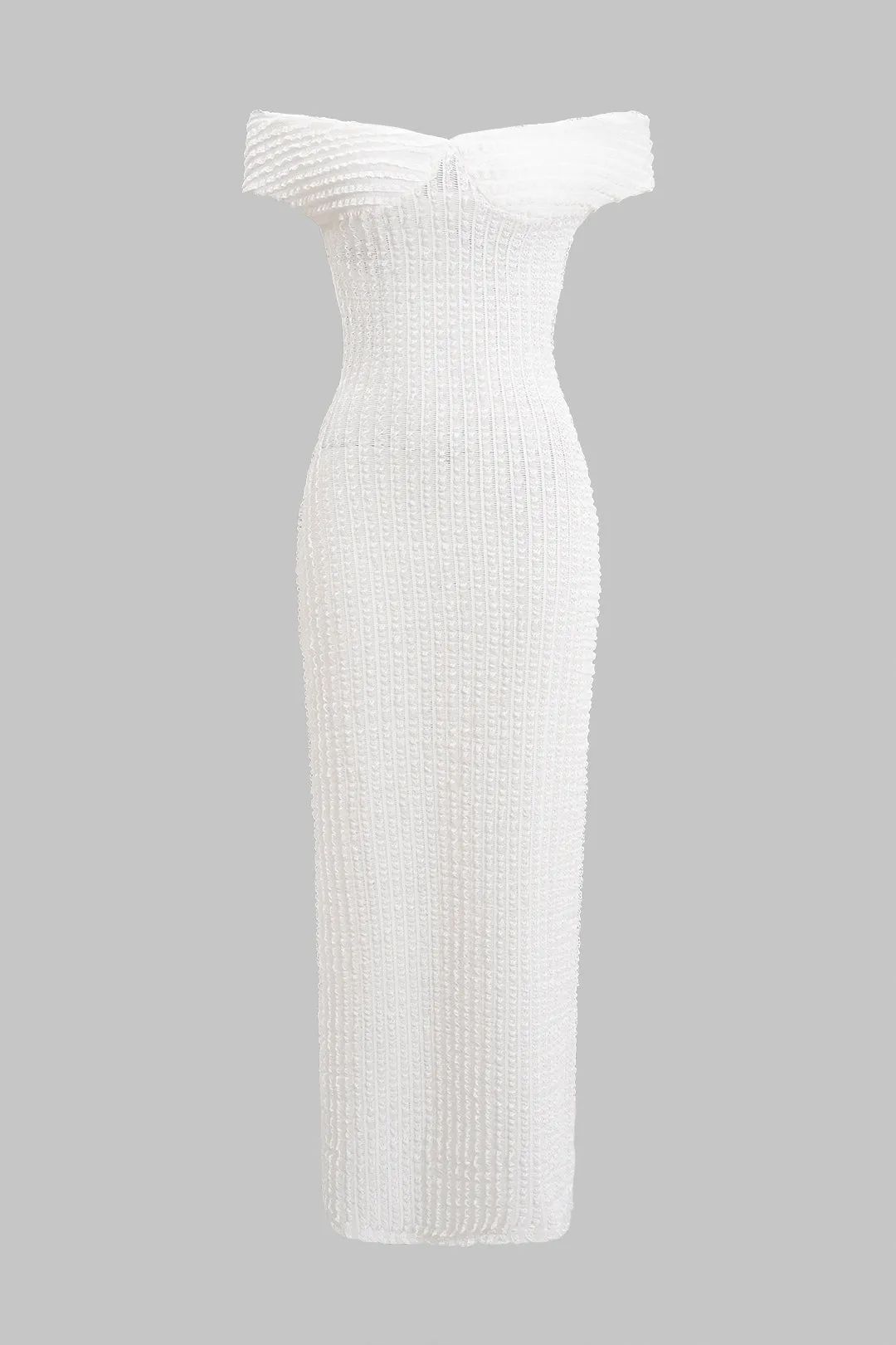 Rygløs stropløs skulderbinding maxi kjole sold by Micas