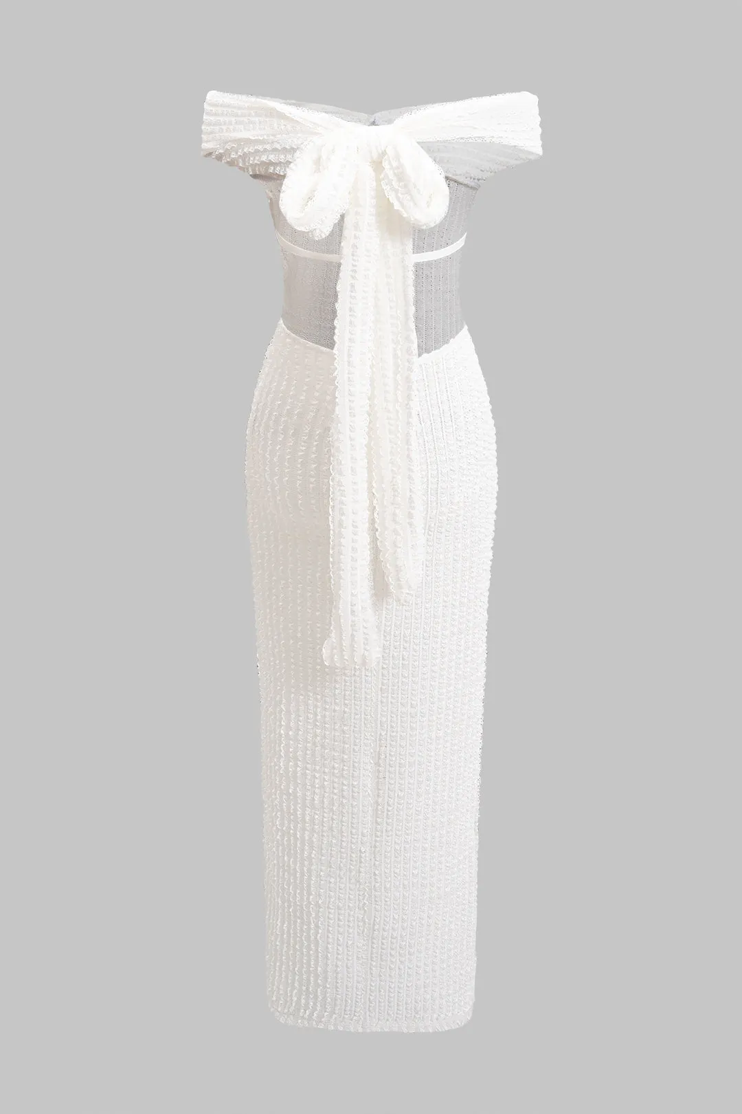 Rygløs stropløs skulderbinding maxi kjole sold by Micas product image thumbnail 2