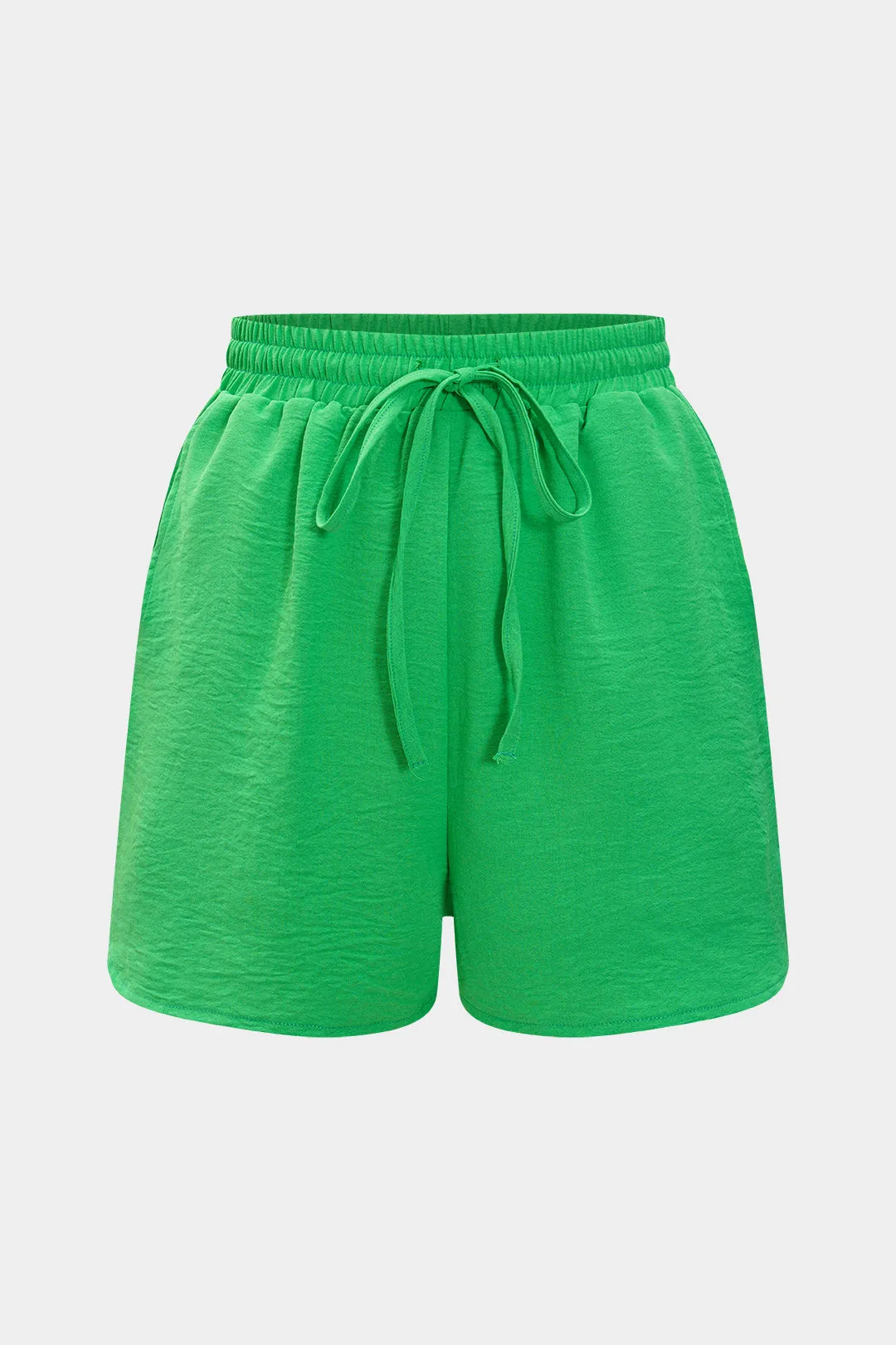 V-hals kortærmet t-shirt og drejeshorts sæt sold by Micas product image thumbnail 4