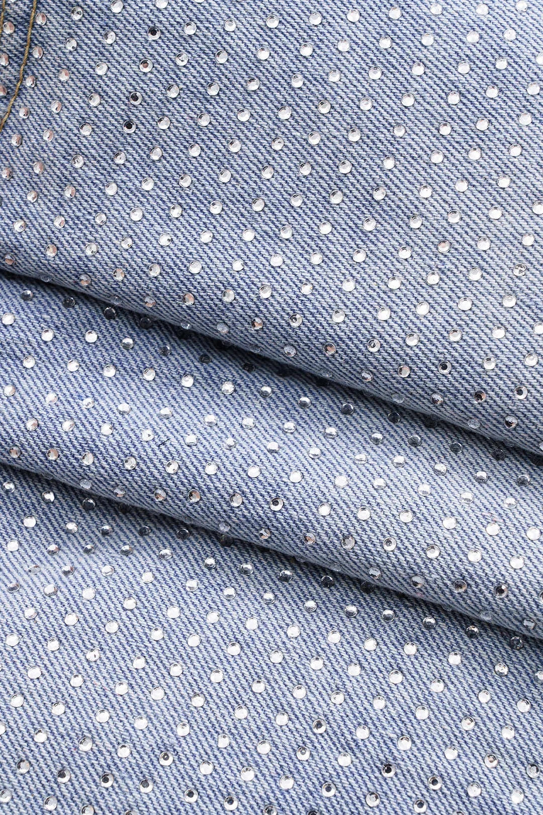 Denim flod flossede rhinestone høje talje shorts sold by Micas product image thumbnail 4