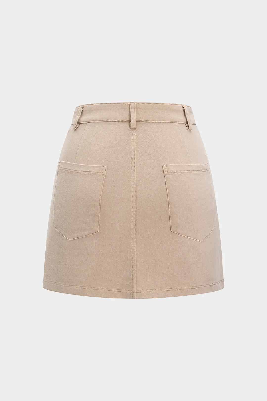 Washed Button Pocket Skirt sold by Micas product image thumbnail 2