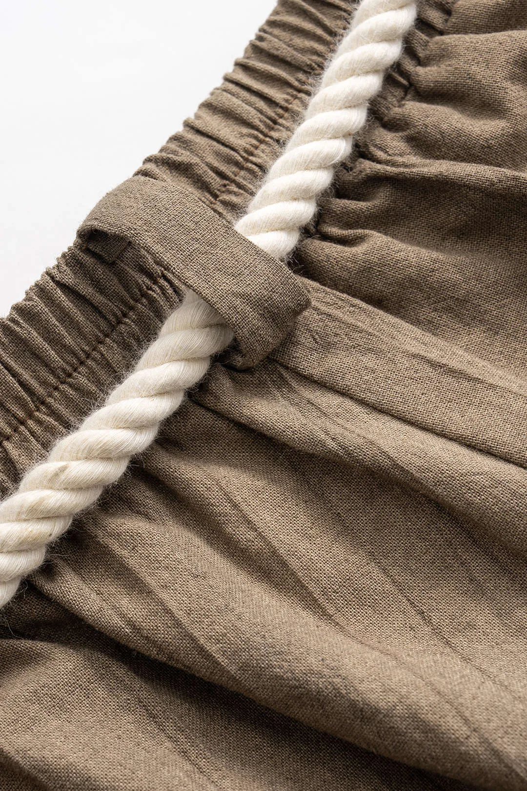 Plus størrelse høj talje ruched bælte bukser sold by Micas product image thumbnail 3