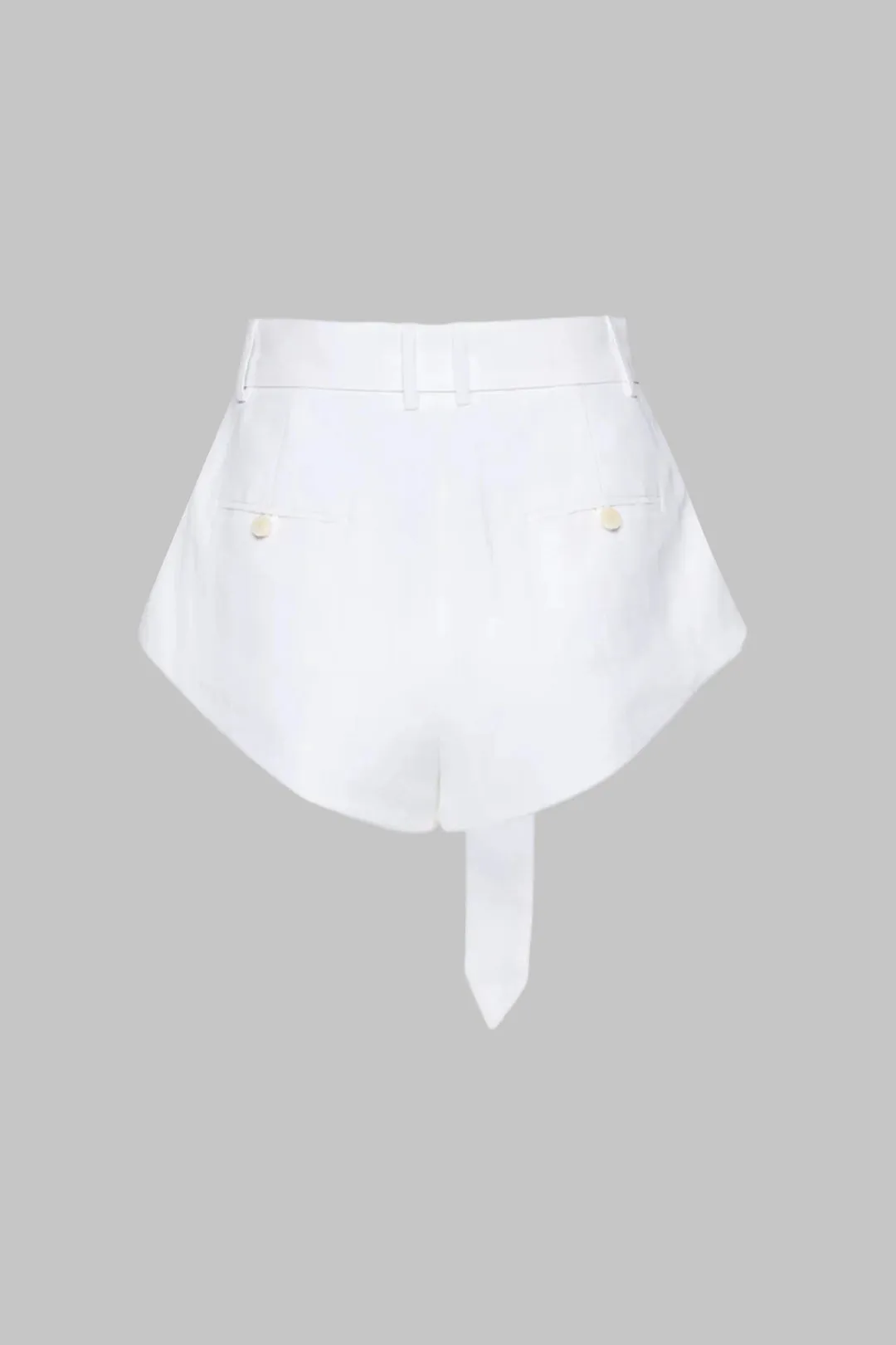Ruched High Waist Metallic Decor Belted Shorts sold by Micas product image thumbnail 2