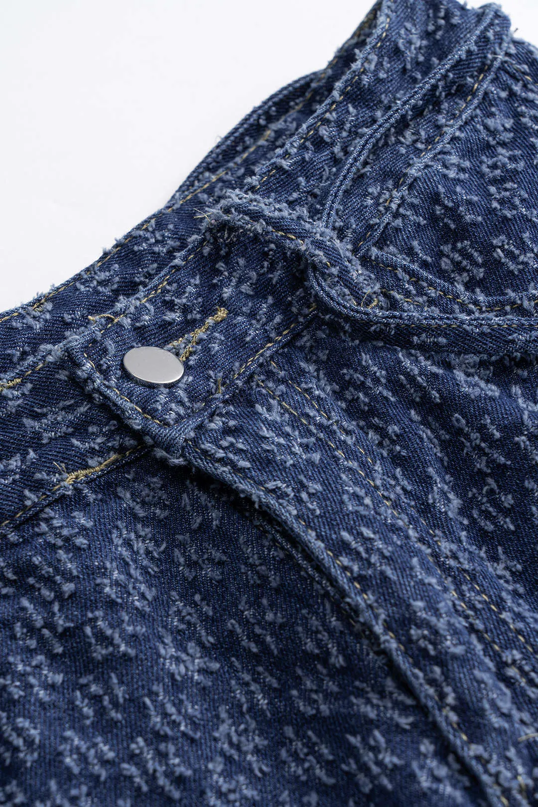 Denim High Waist Shorts sold by Micas product image thumbnail 3