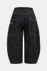 Plus størrelse denim lynlås tønde jeans sold by Micas