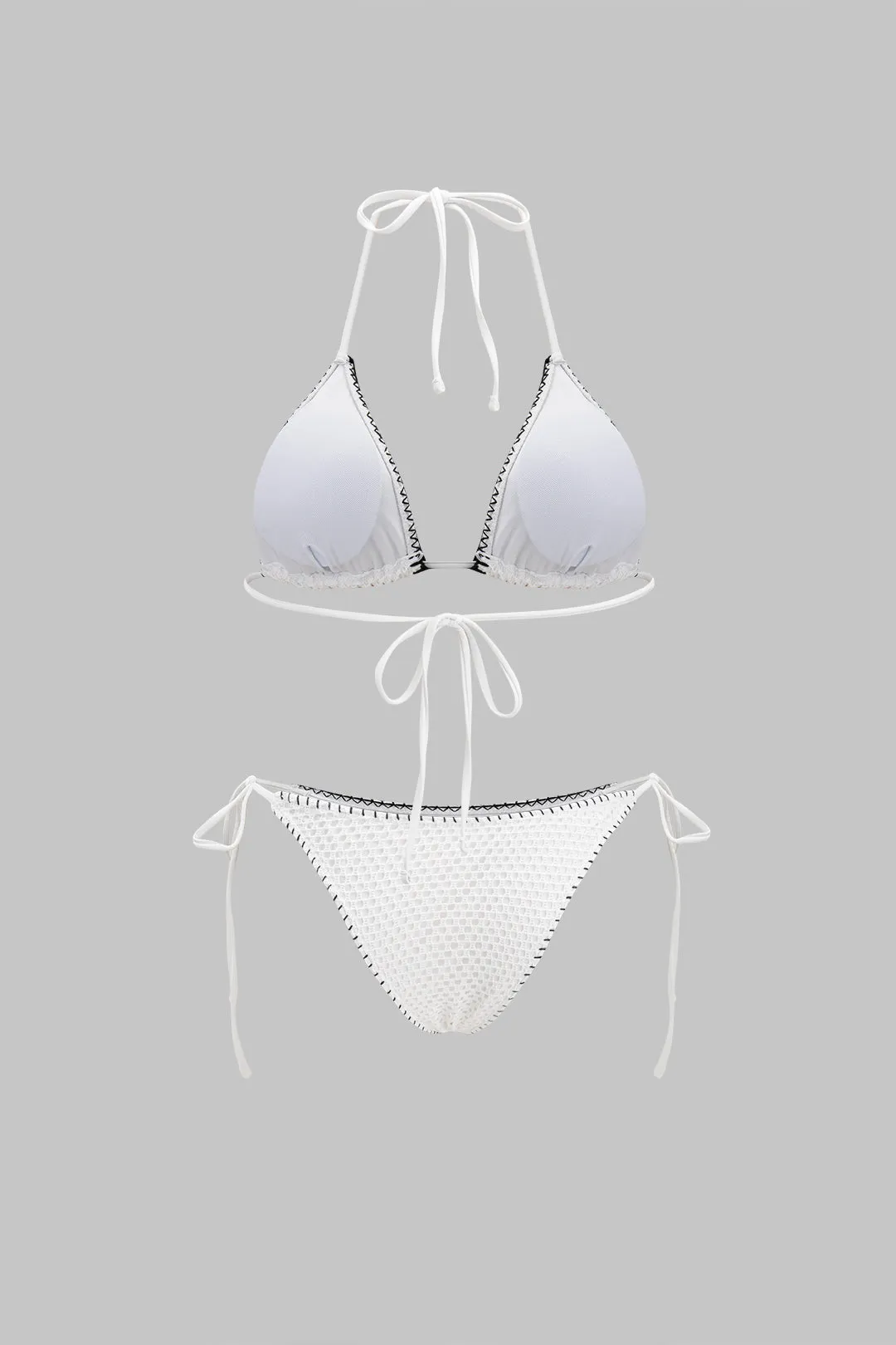 3D Decor Halter Neck To-Up To-Pieces Bikini Set sold by Micas product image thumbnail 2