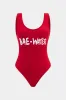 Brev Udskriv rygfri ærmeløs bodysuit sold by Micas