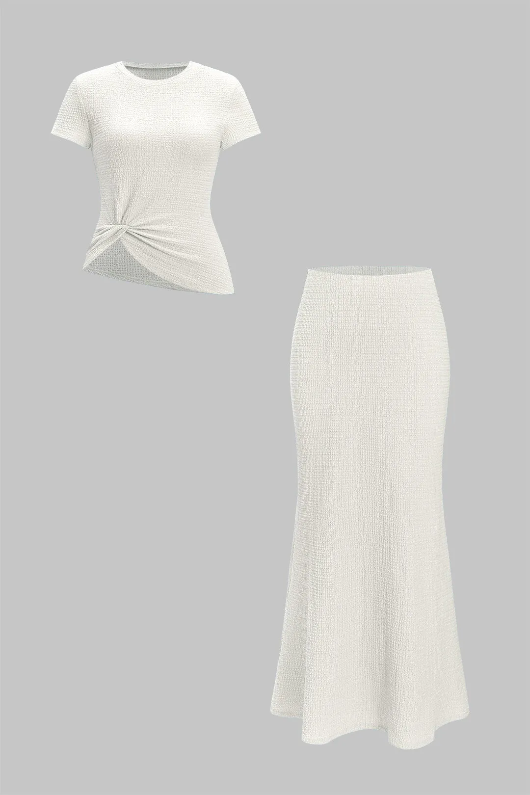 Twist Knot Tank Top and Skirt Set sold by Micas