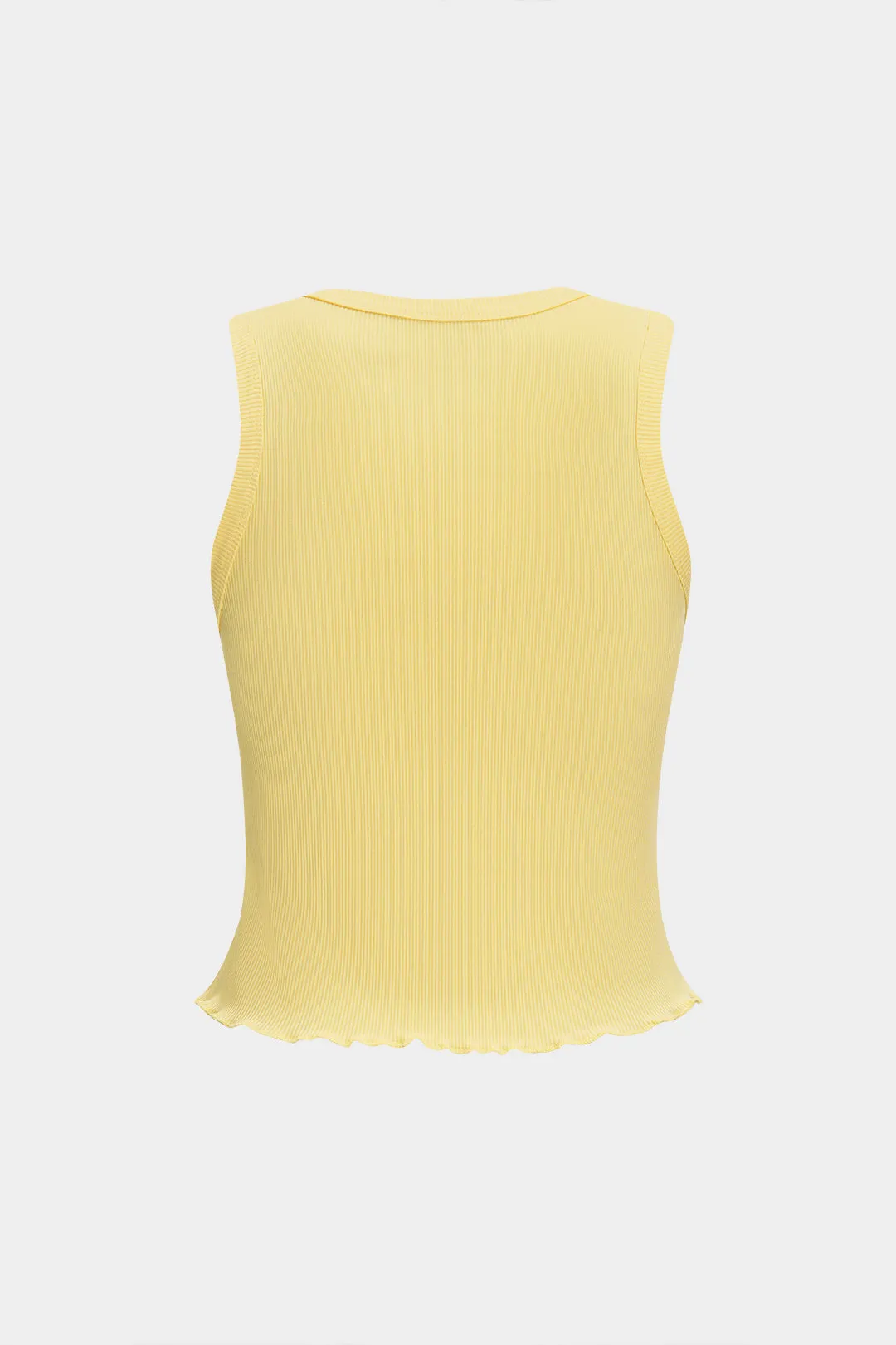 Ribbed tank top og knap shorts sæt sold by Micas product image thumbnail 3
