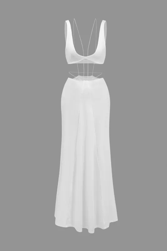 Skær tank top og nederdel sæt sold by Micas